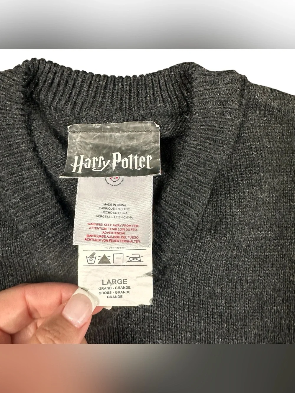Harry Potter, Charades. Ravenclaw Costume Uniform Sweater Youth Large Charades
